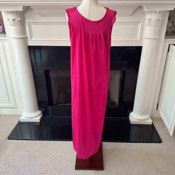 Vintage Hot Pink Nightgown & Bernette Sheer Robe Peignoir Set – Medium - Picture 10 of 16
